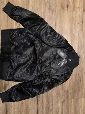 NWT Pro Standard Dallas Cowboys Micah Parsons #11 Black Satin Varsity Bomber Jac